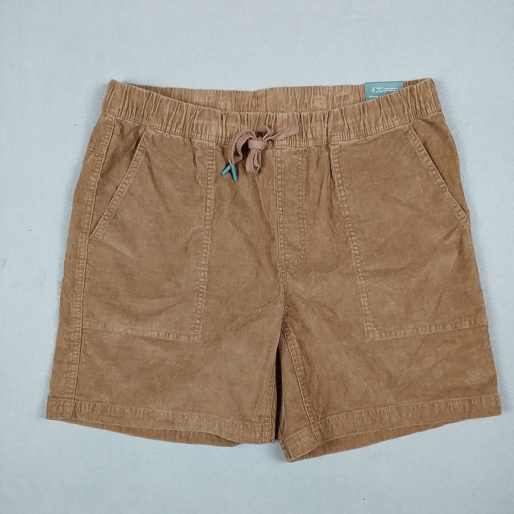 NWT Alpine Design Men's Large Hike Corduroy Shorts Roasted Coffee 7" Brown